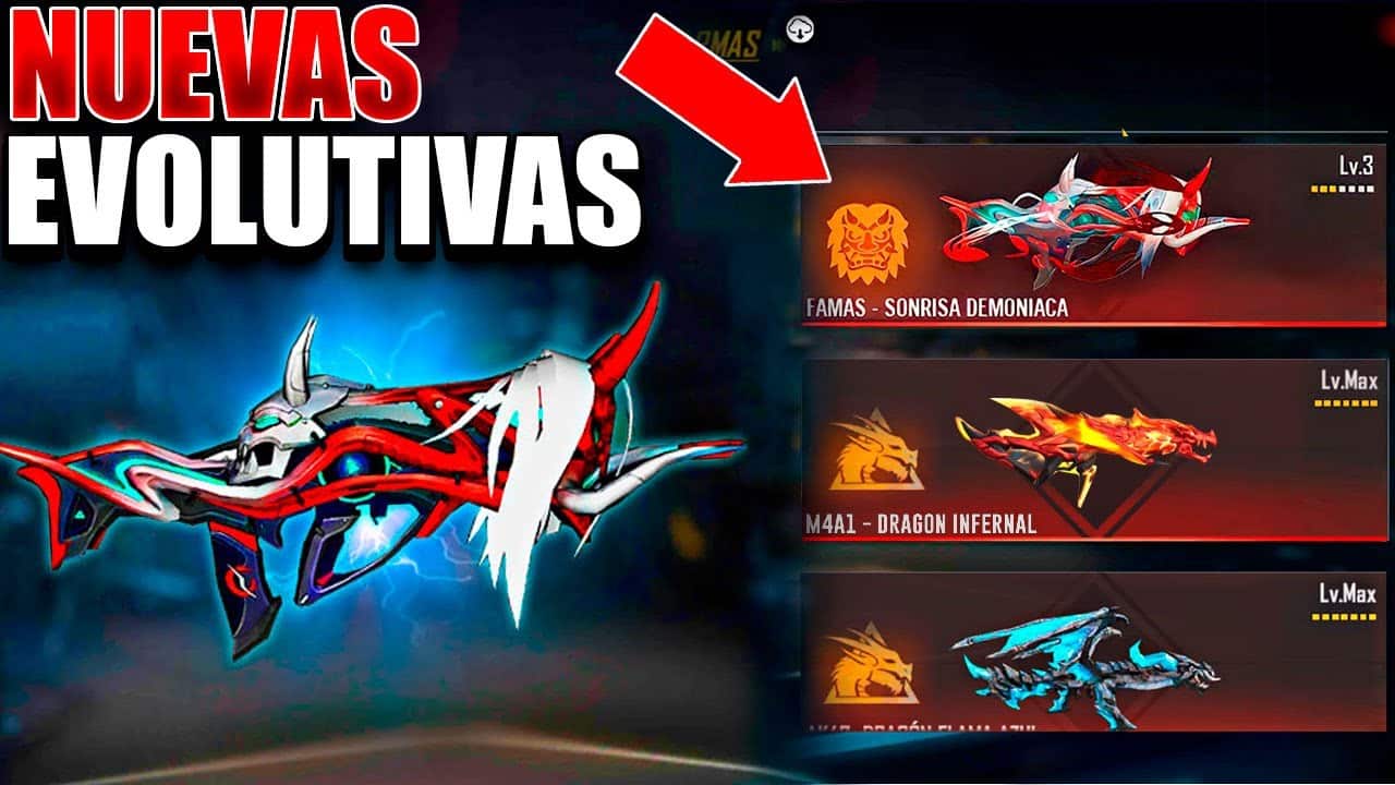 Descubre las armas evolutivas más poderosas en Free Fire